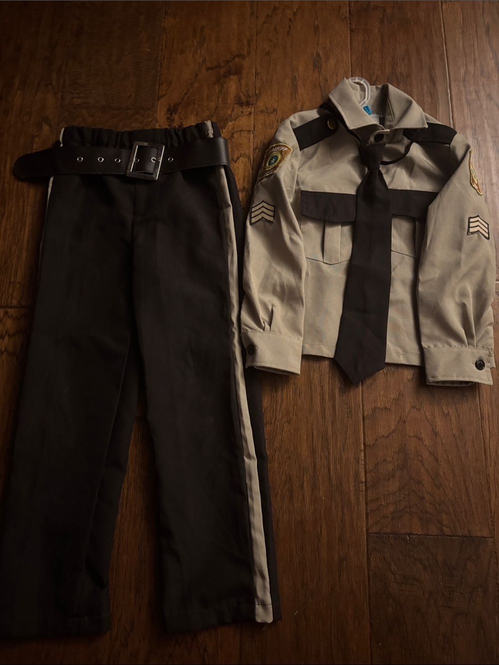 Kids Police Costume Set - Beige and Brown
